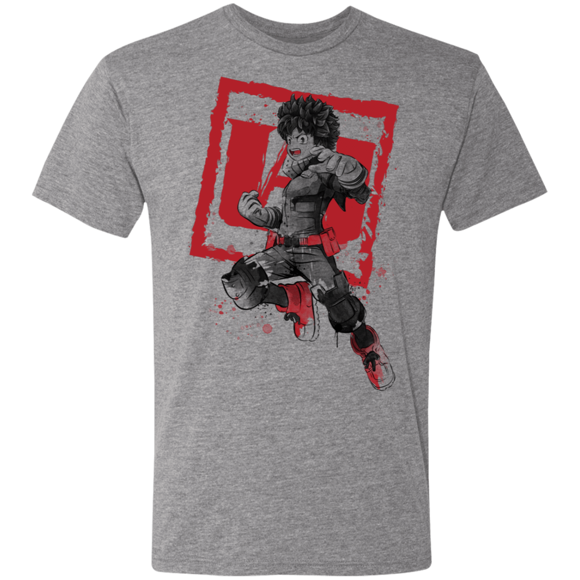 T-Shirts Premium Heather / S Deku sumi-e Men's Triblend T-Shirt