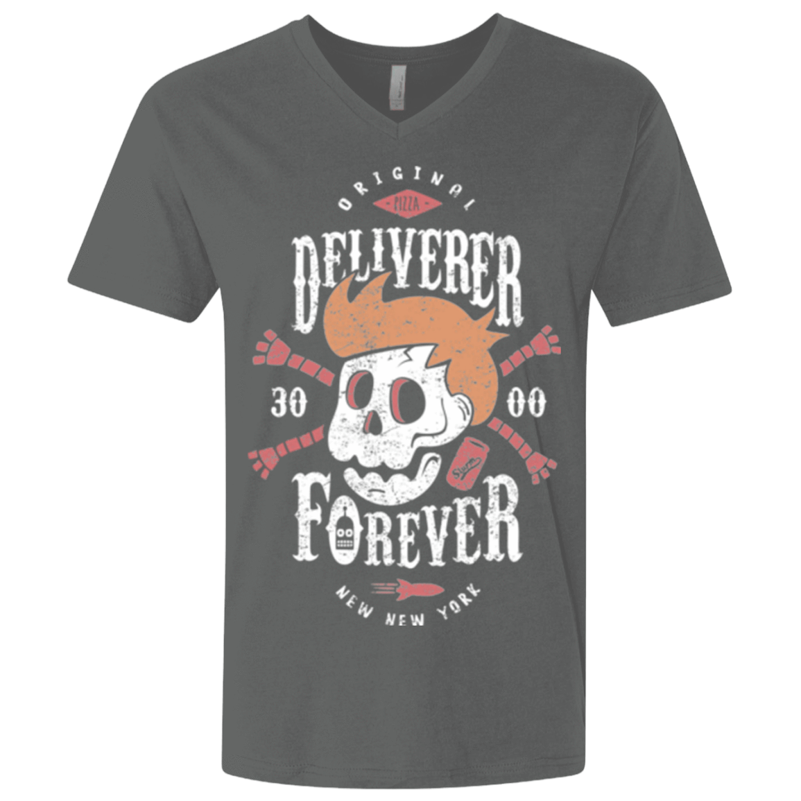 T-Shirts Heavy Metal / X-Small Deliverer Forever Men's Premium V-Neck
