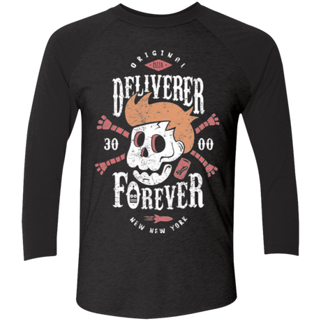 T-Shirts Vintage Black/Vintage Black / X-Small Deliverer Forever Men's Triblend 3/4 Sleeve