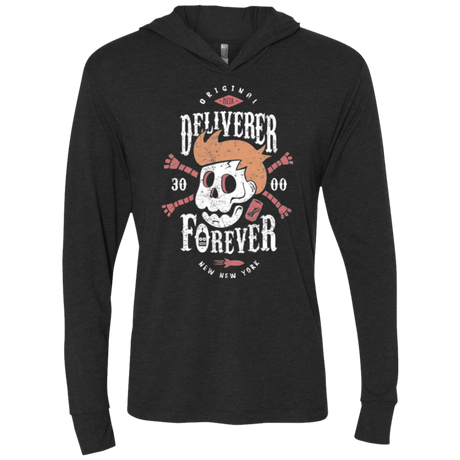 T-Shirts Vintage Black / X-Small Deliverer Forever Triblend Long Sleeve Hoodie Tee