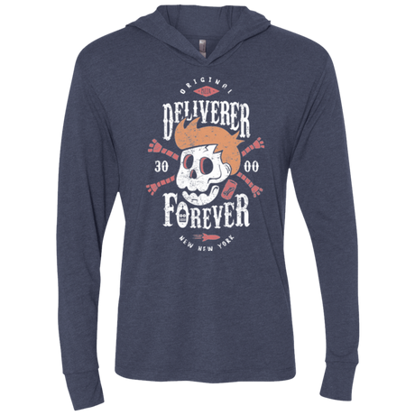 T-Shirts Vintage Navy / X-Small Deliverer Forever Triblend Long Sleeve Hoodie Tee