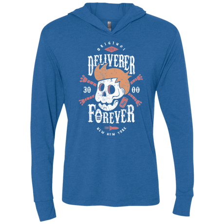 T-Shirts Vintage Royal / X-Small Deliverer Forever Triblend Long Sleeve Hoodie Tee