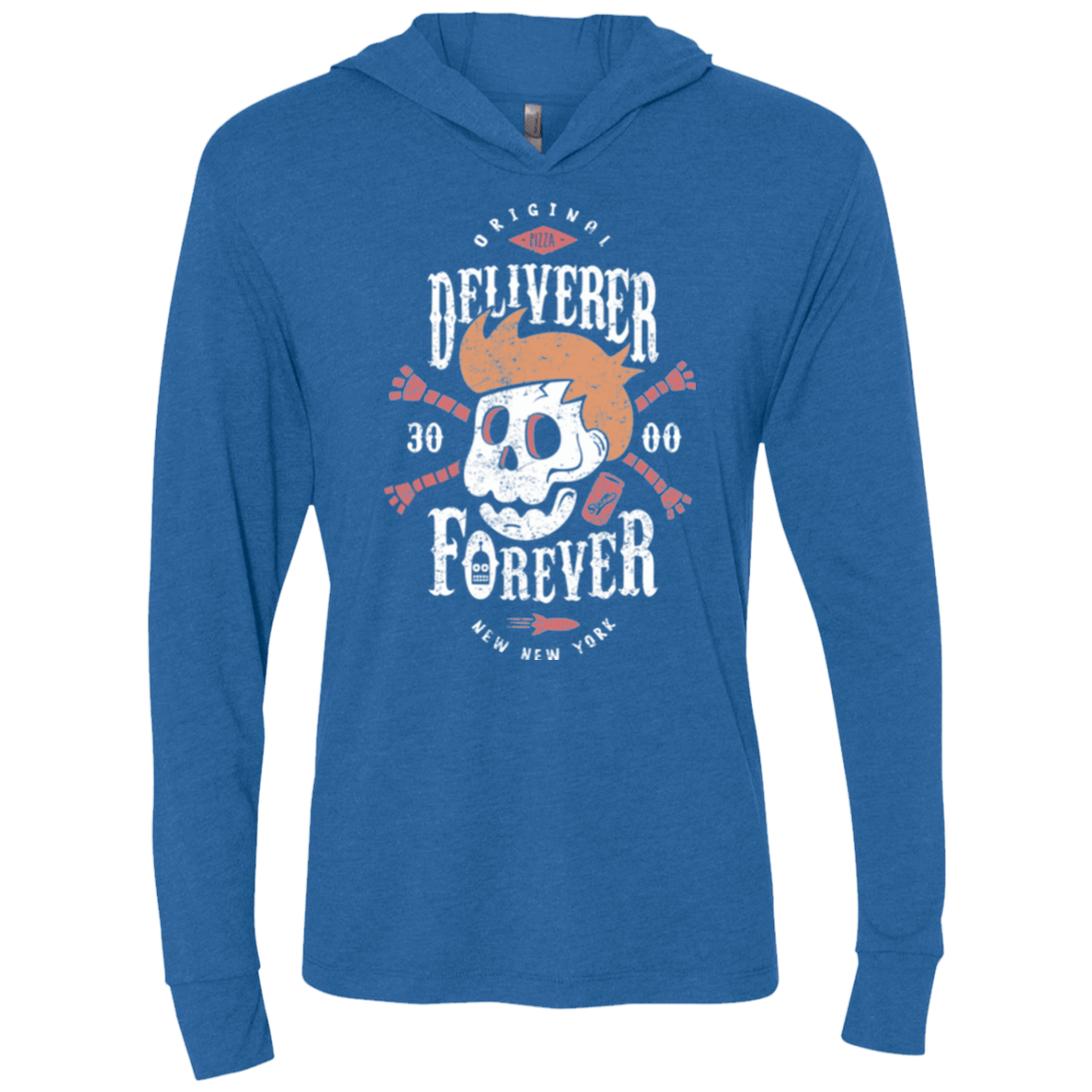 T-Shirts Vintage Royal / X-Small Deliverer Forever Triblend Long Sleeve Hoodie Tee