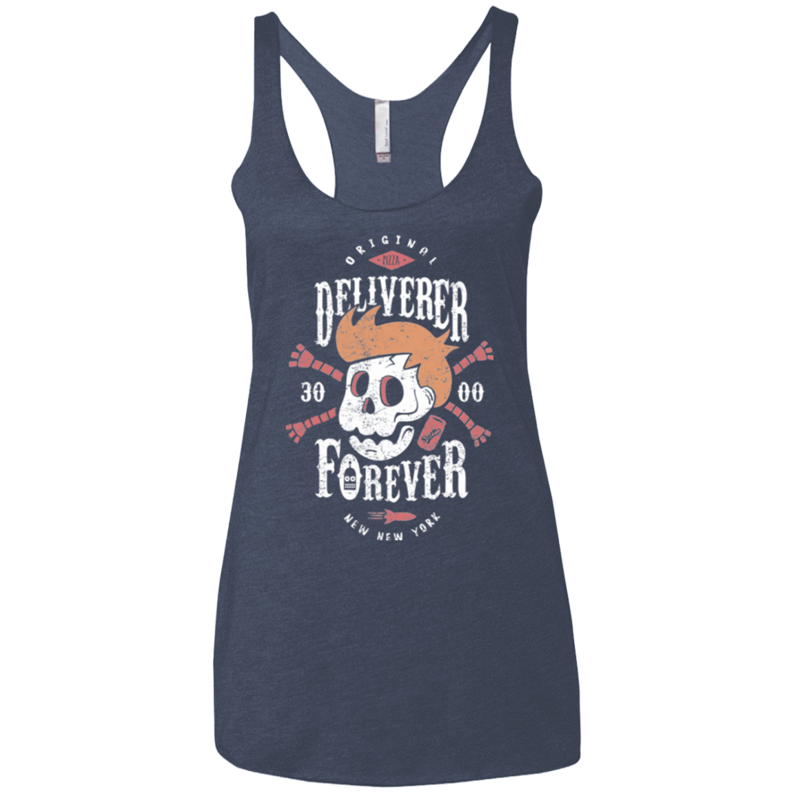 T-Shirts Vintage Navy / X-Small Deliverer Forever Women's Triblend Racerback Tank