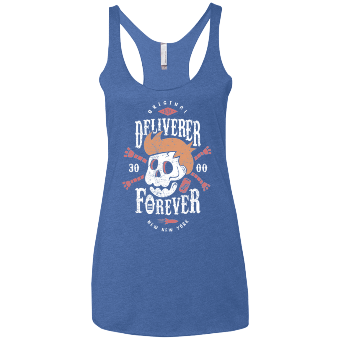 T-Shirts Vintage Royal / X-Small Deliverer Forever Women's Triblend Racerback Tank