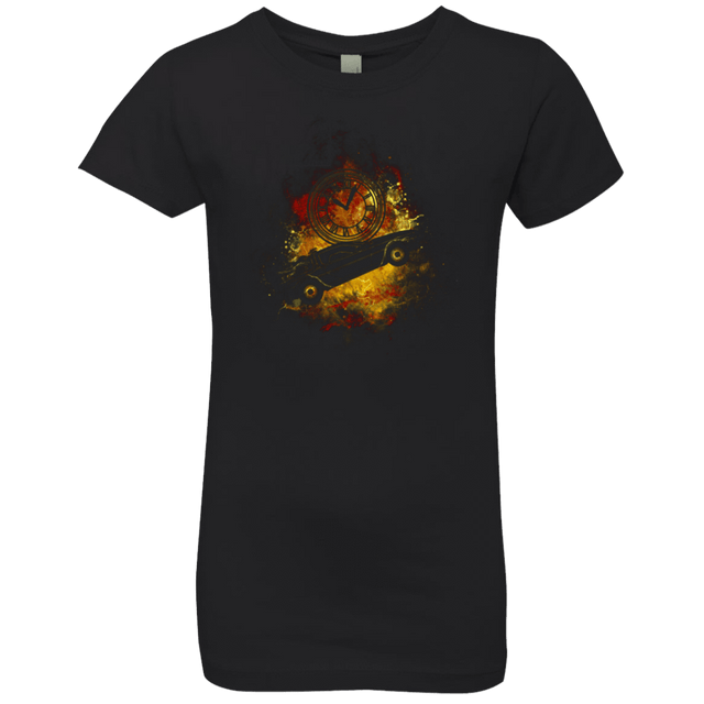 T-Shirts Black / YXS DELOREAN ART Girls Premium T-Shirt