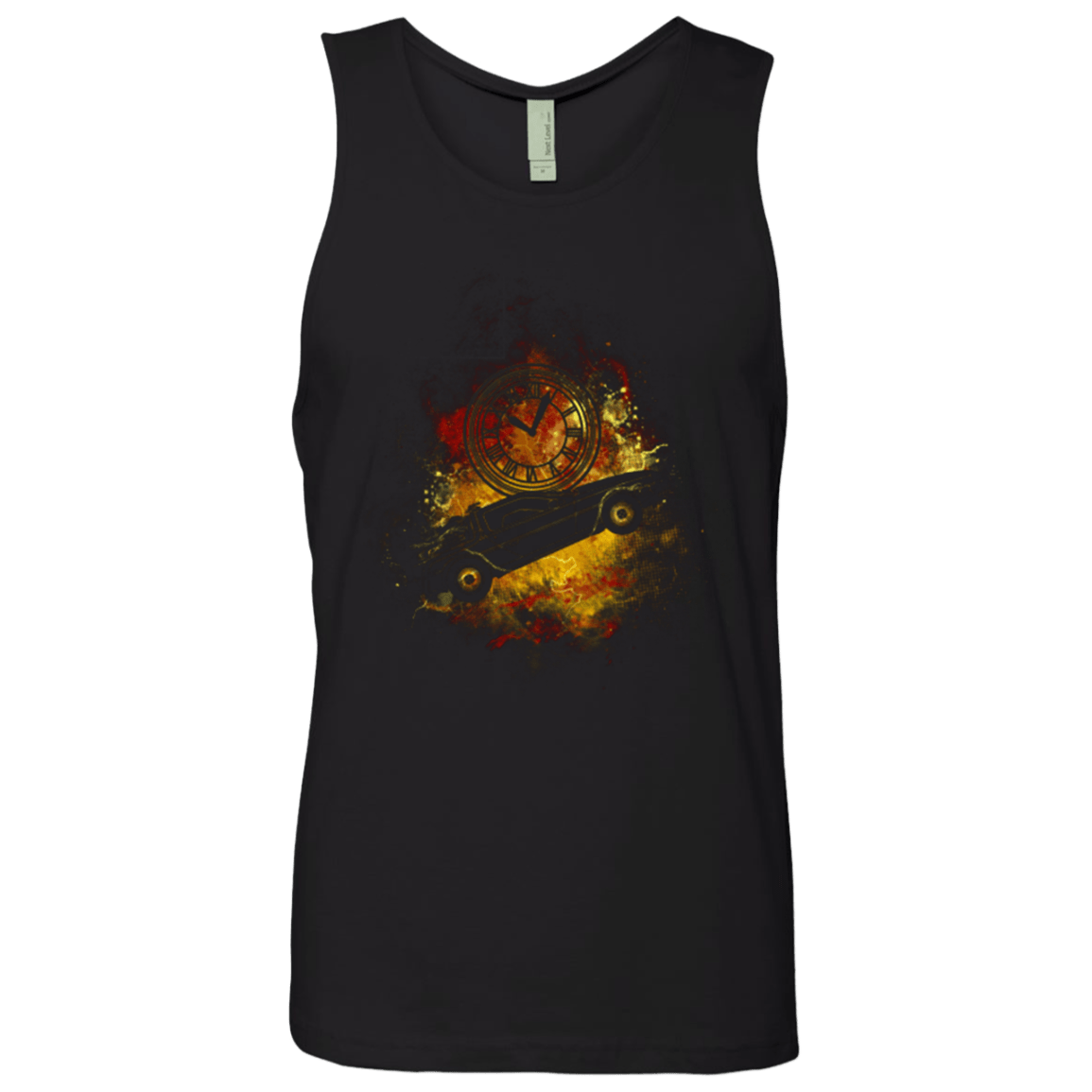 T-Shirts Black / Small DELOREAN ART Men's Premium Tank Top