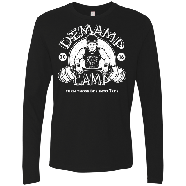 T-Shirts Black / Small Demamp Camp Men's Premium Long Sleeve