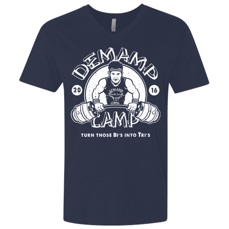 T-Shirts Midnight Navy / X-Small Demamp Camp Men's Premium V-Neck
