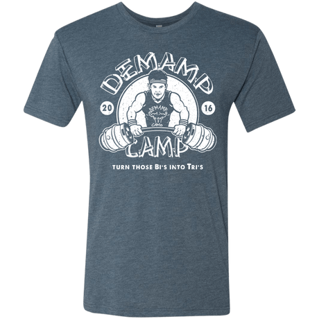 T-Shirts Indigo / Small Demamp Camp Men's Triblend T-Shirt