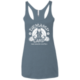 T-Shirts Indigo / X-Small Demamp Camp Women's Triblend Racerback Tank