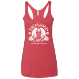 T-Shirts Vintage Red / X-Small Demamp Camp Women's Triblend Racerback Tank