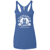 T-Shirts Vintage Royal / X-Small Demamp Camp Women's Triblend Racerback Tank