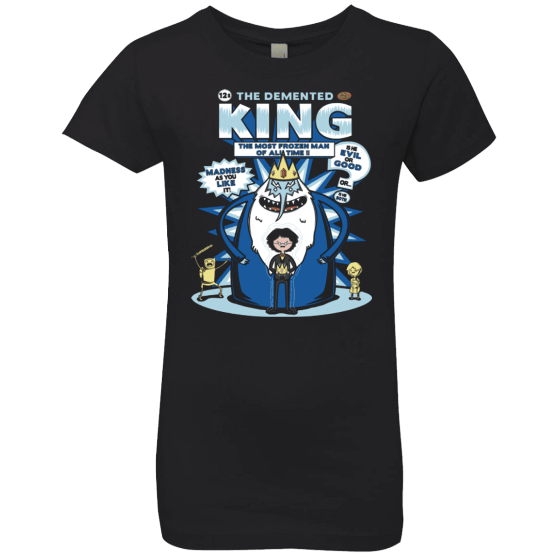 T-Shirts Black / YXS Demented king Girls Premium T-Shirt