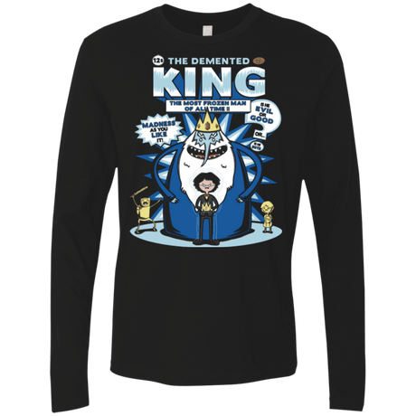 T-Shirts Black / Small Demented king Men's Premium Long Sleeve