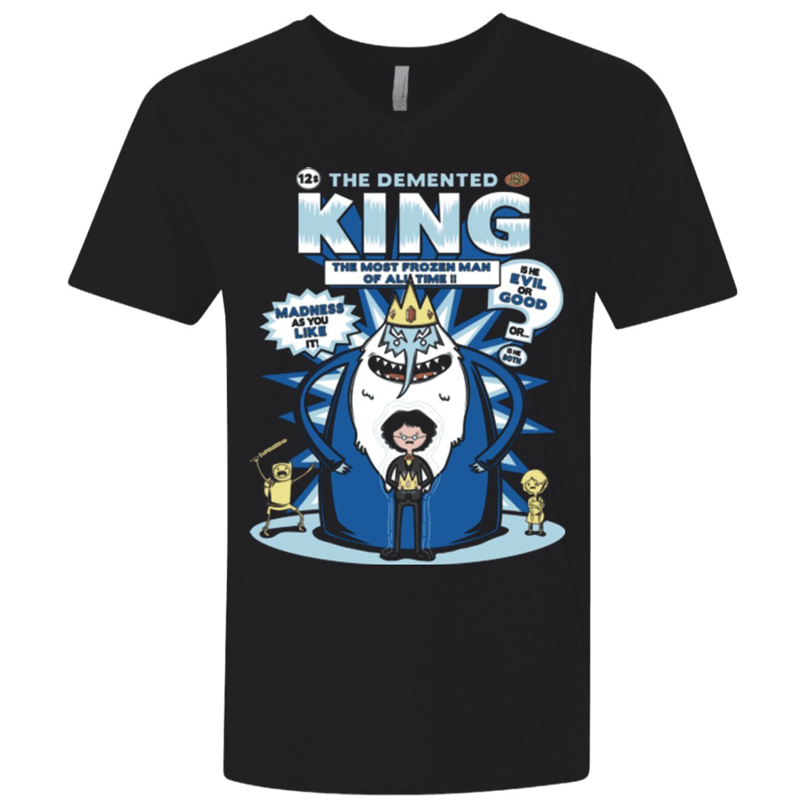 T-Shirts Black / X-Small Demented king Men's Premium V-Neck