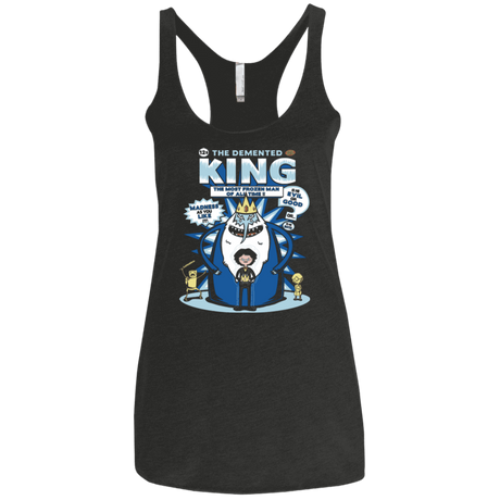 T-Shirts Vintage Black / X-Small Demented king Women's Triblend Racerback Tank