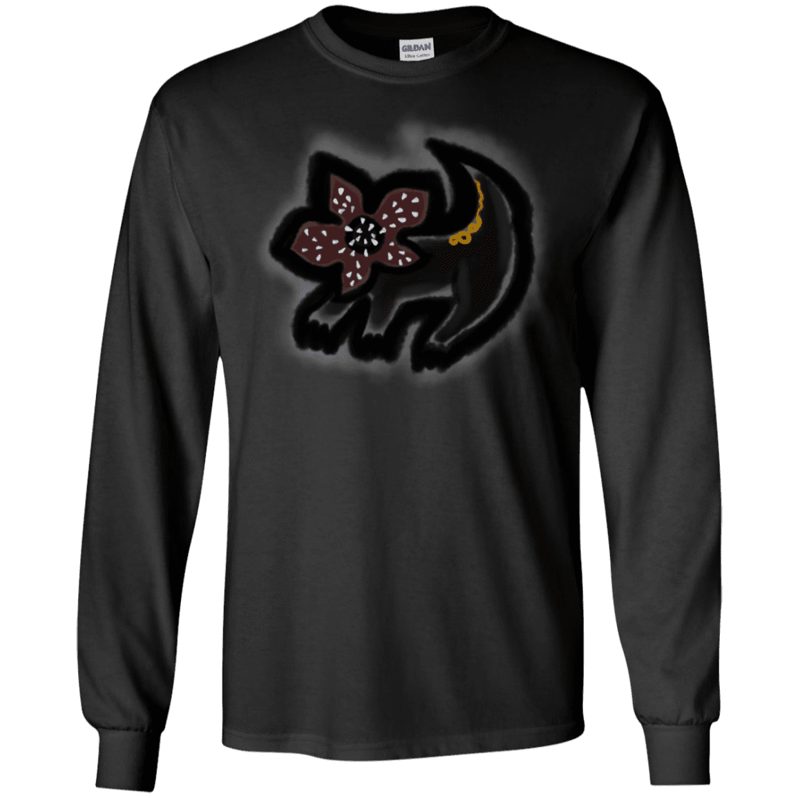 T-Shirts Black / S Demodog Rupestre Men's Long Sleeve T-Shirt