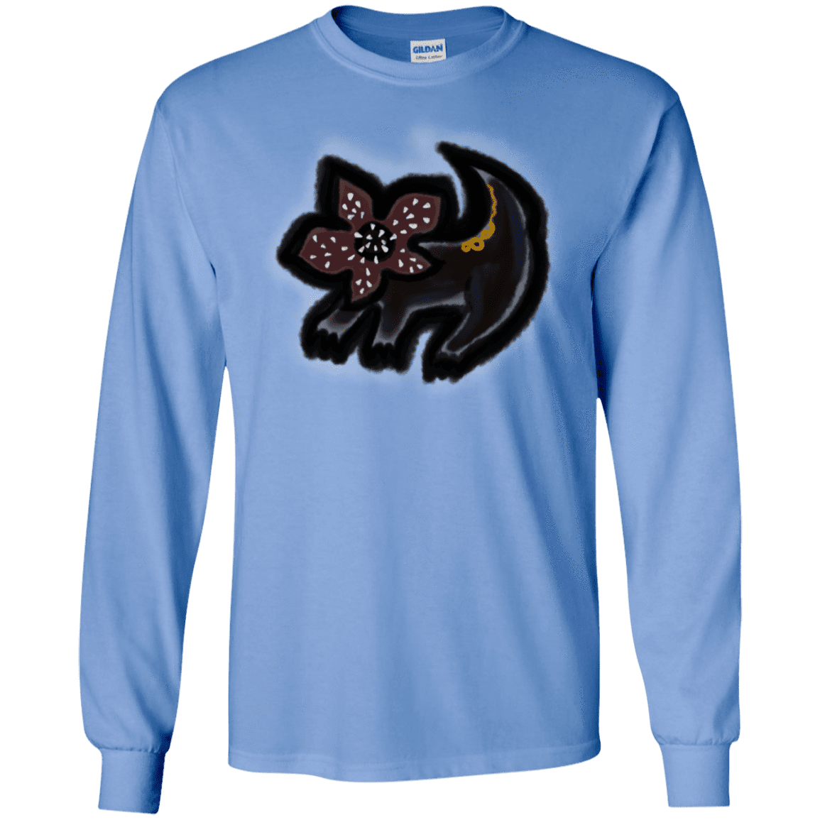 T-Shirts Carolina Blue / S Demodog Rupestre Men's Long Sleeve T-Shirt