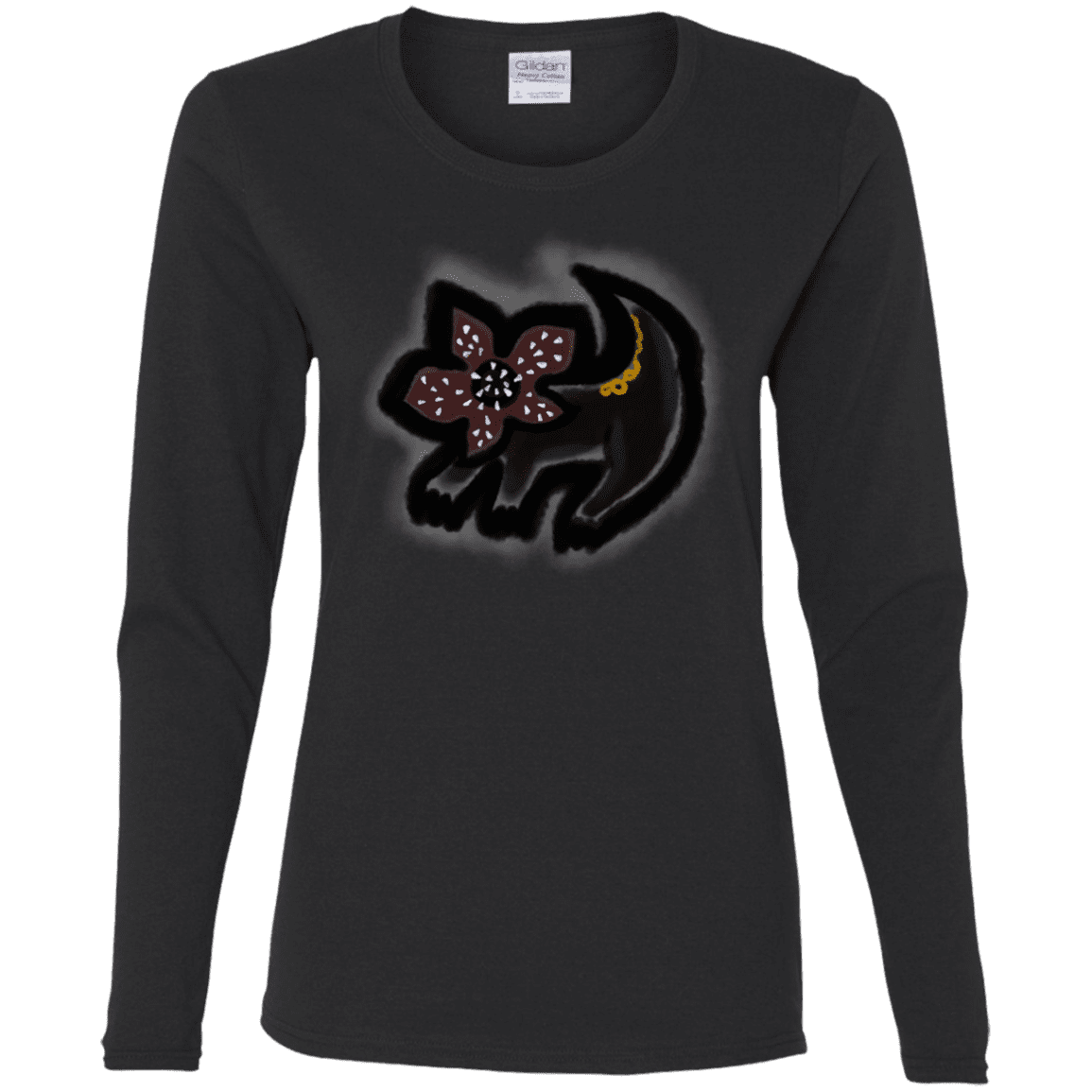 T-Shirts Black / S Demodog Rupestre Women's Long Sleeve T-Shirt