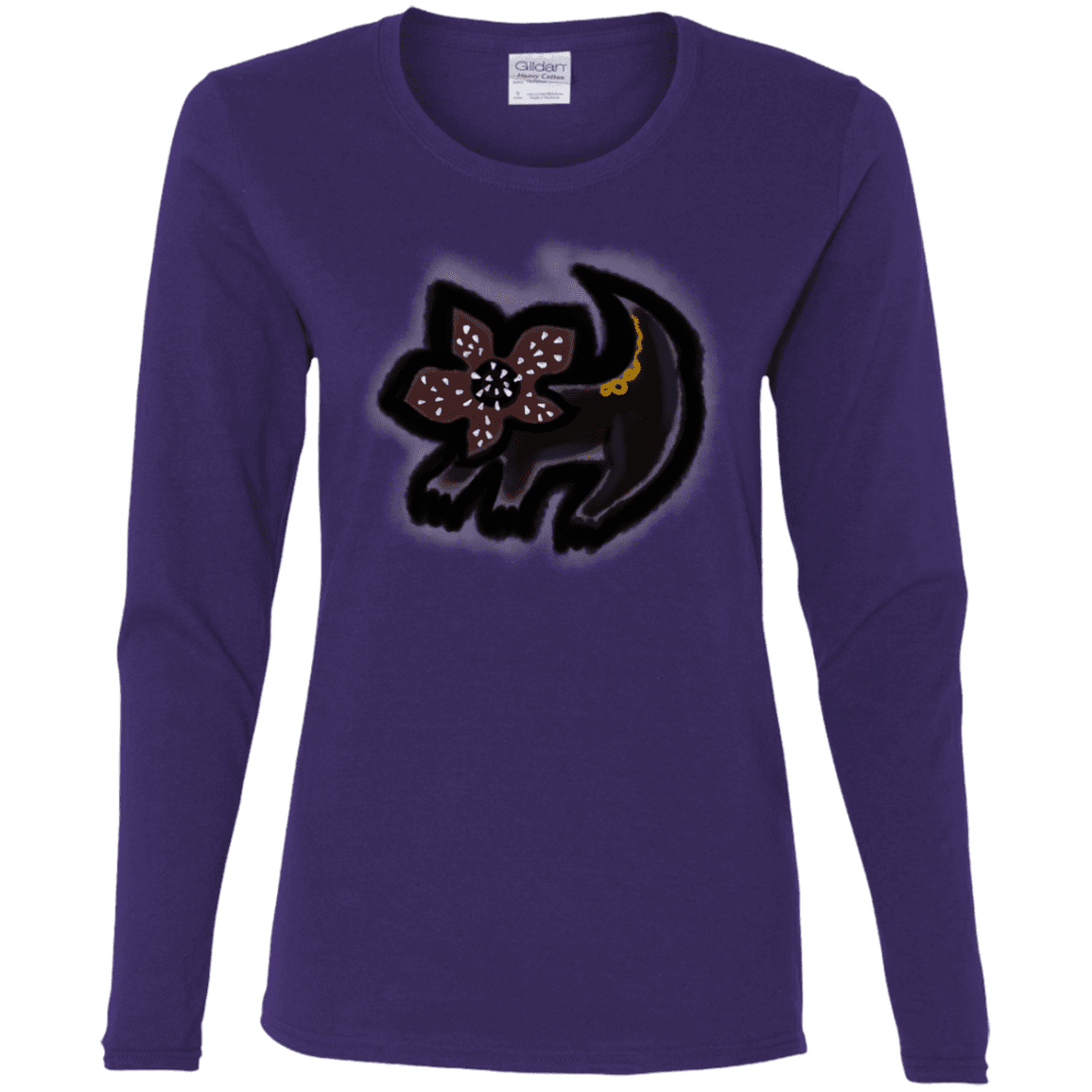 T-Shirts Purple / S Demodog Rupestre Women's Long Sleeve T-Shirt