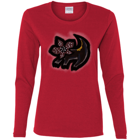 T-Shirts Red / S Demodog Rupestre Women's Long Sleeve T-Shirt