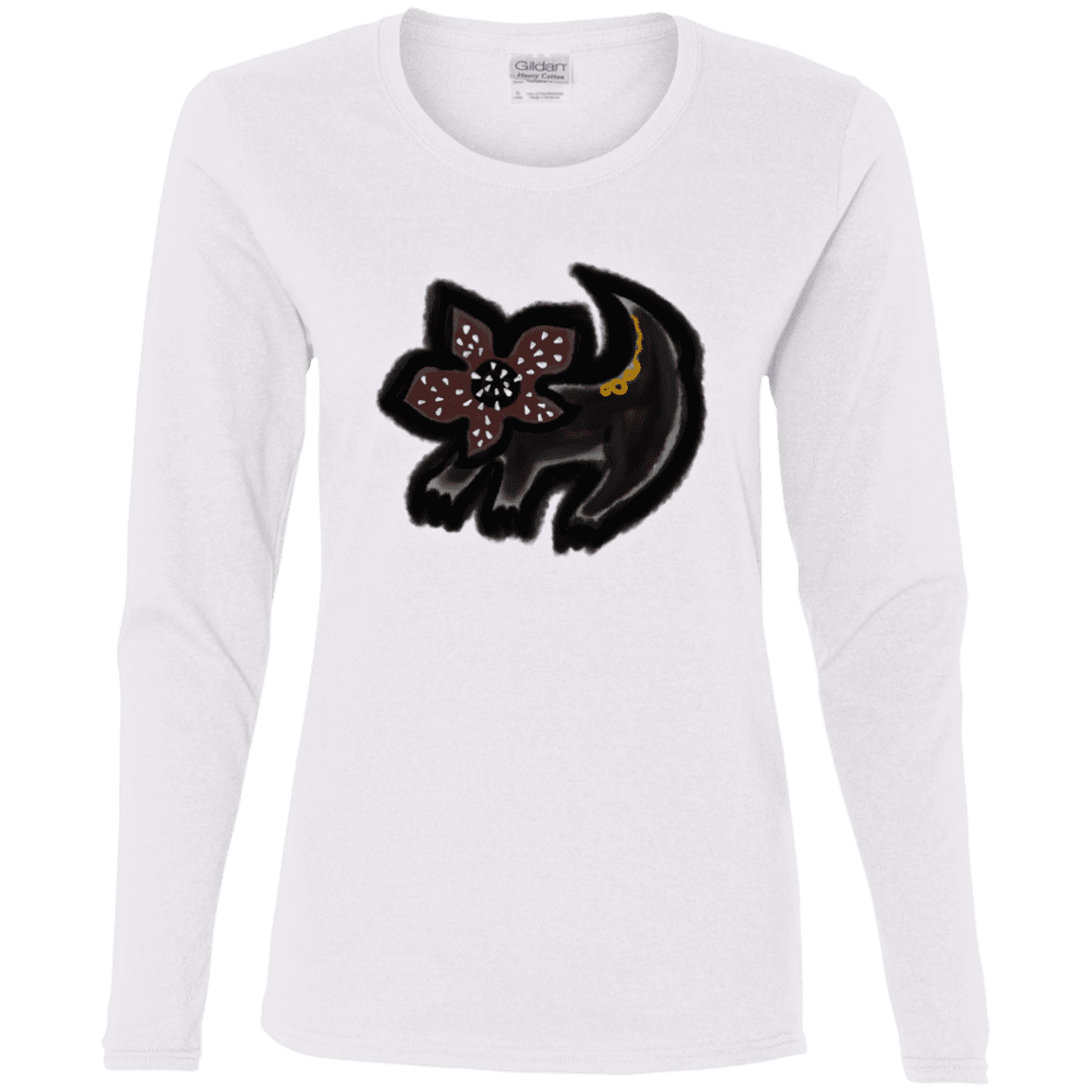 T-Shirts White / S Demodog Rupestre Women's Long Sleeve T-Shirt