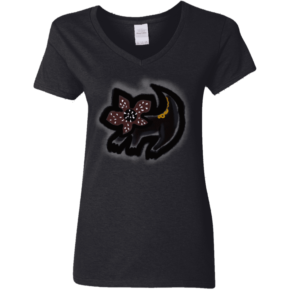 T-Shirts Black / S Demodog Rupestre Women's V-Neck T-Shirt