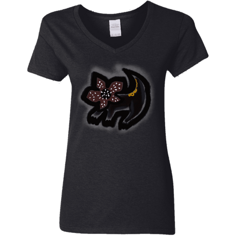 T-Shirts Black / S Demodog Rupestre Women's V-Neck T-Shirt