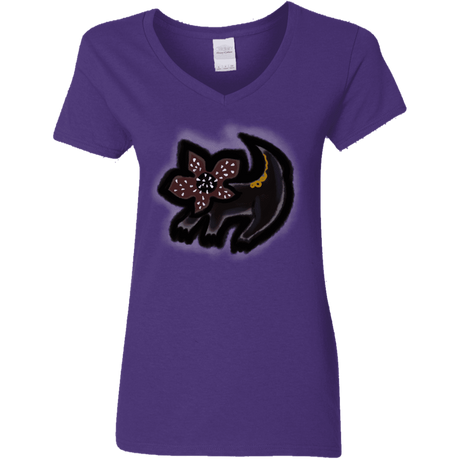 T-Shirts Purple / S Demodog Rupestre Women's V-Neck T-Shirt