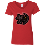 T-Shirts Red / S Demodog Rupestre Women's V-Neck T-Shirt