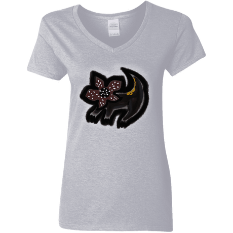 T-Shirts Sport Grey / S Demodog Rupestre Women's V-Neck T-Shirt