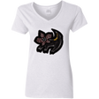 T-Shirts White / S Demodog Rupestre Women's V-Neck T-Shirt