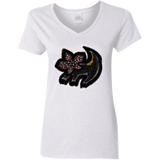 T-Shirts White / S Demodog Rupestre Women's V-Neck T-Shirt