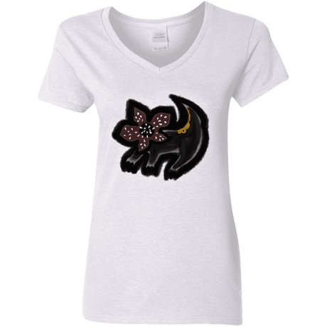 T-Shirts White / S Demodog Rupestre Women's V-Neck T-Shirt