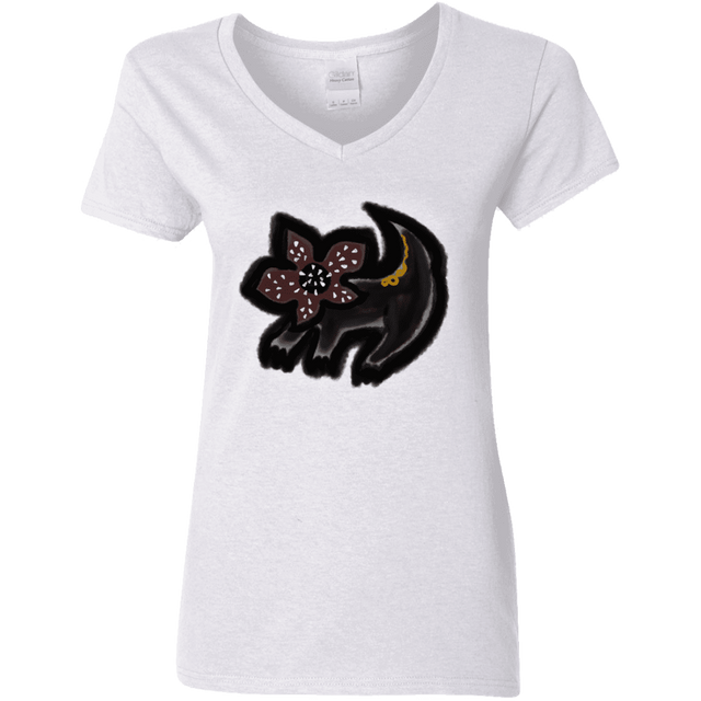 T-Shirts White / S Demodog Rupestre Women's V-Neck T-Shirt