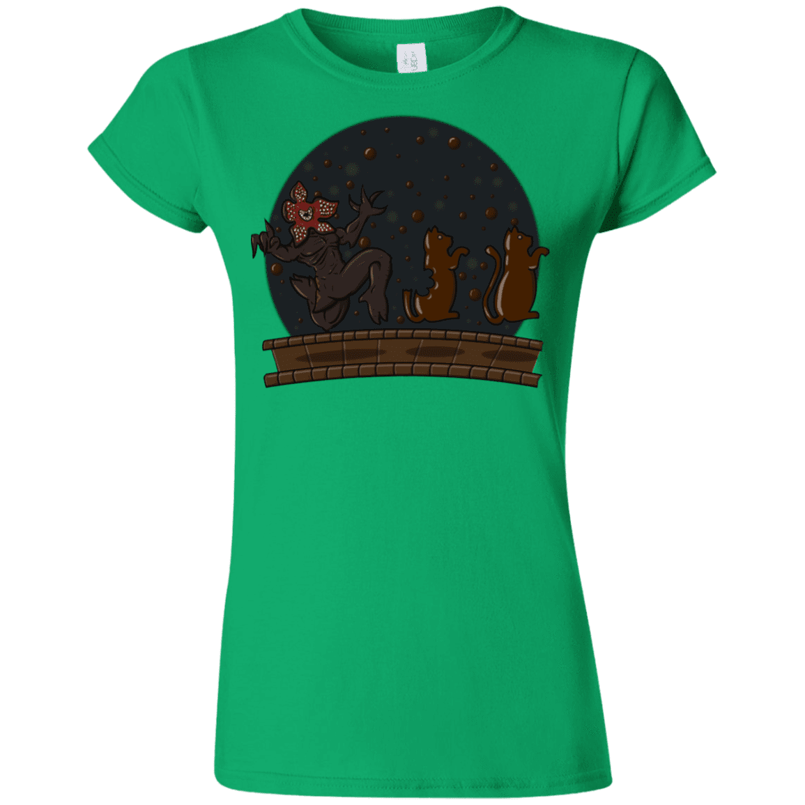 T-Shirts Irish Green / S Demogorgon Chocolata Junior Slimmer-Fit T-Shirt