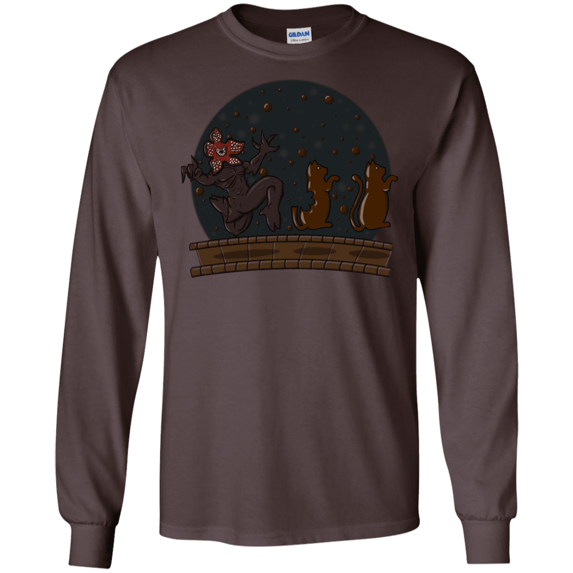 T-Shirts Dark Chocolate / S Demogorgon Chocolata Men's Long Sleeve T-Shirt