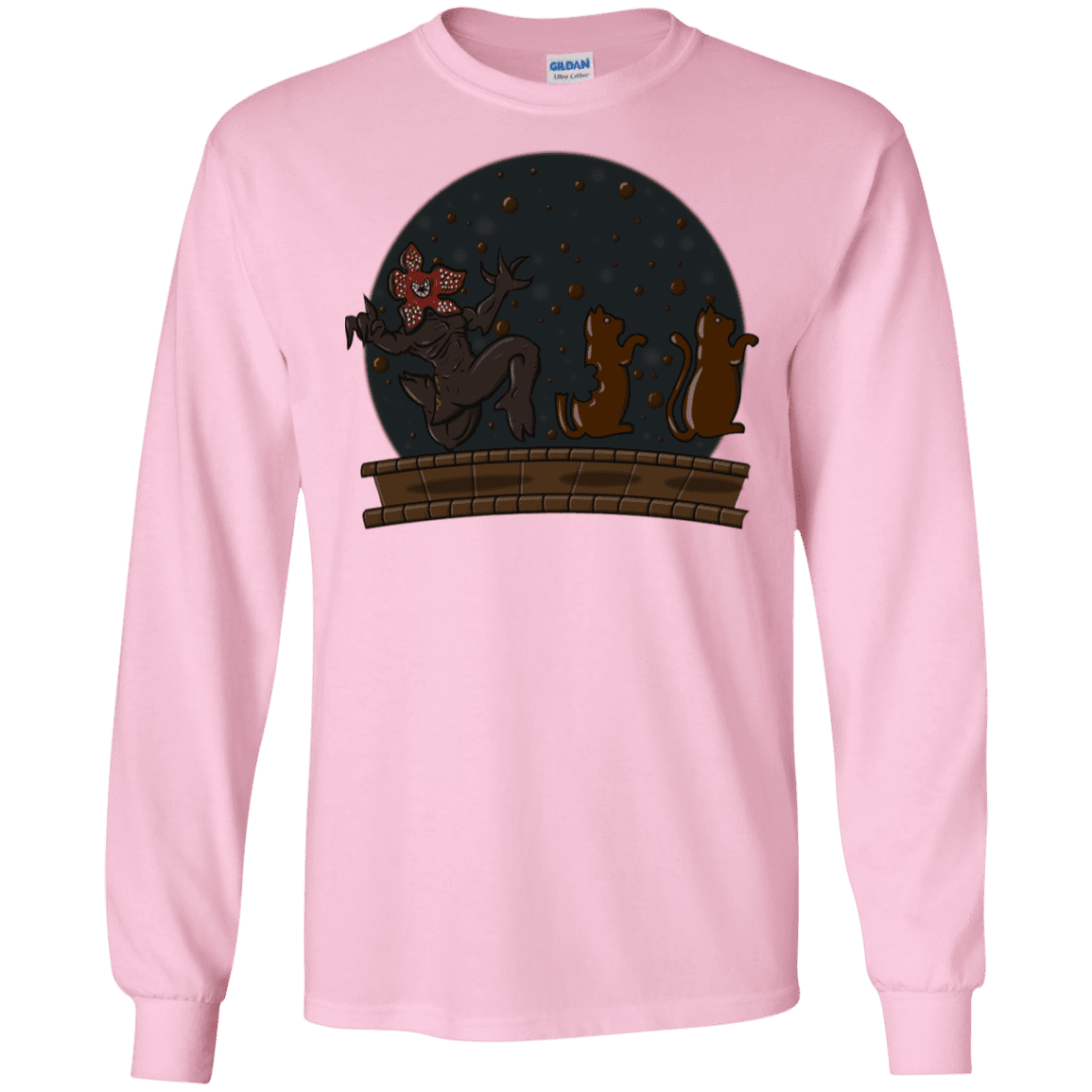 T-Shirts Light Pink / S Demogorgon Chocolata Men's Long Sleeve T-Shirt