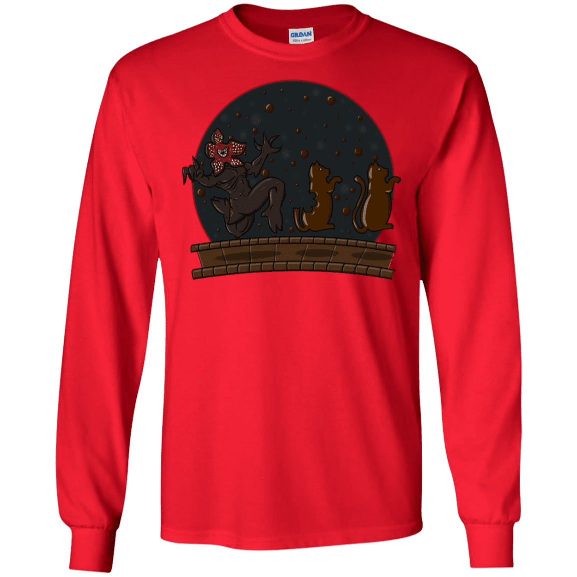 T-Shirts Red / S Demogorgon Chocolata Men's Long Sleeve T-Shirt