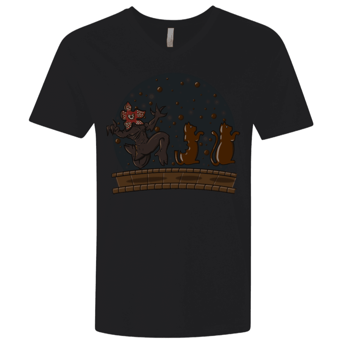 T-Shirts Black / X-Small Demogorgon Chocolata Men's Premium V-Neck