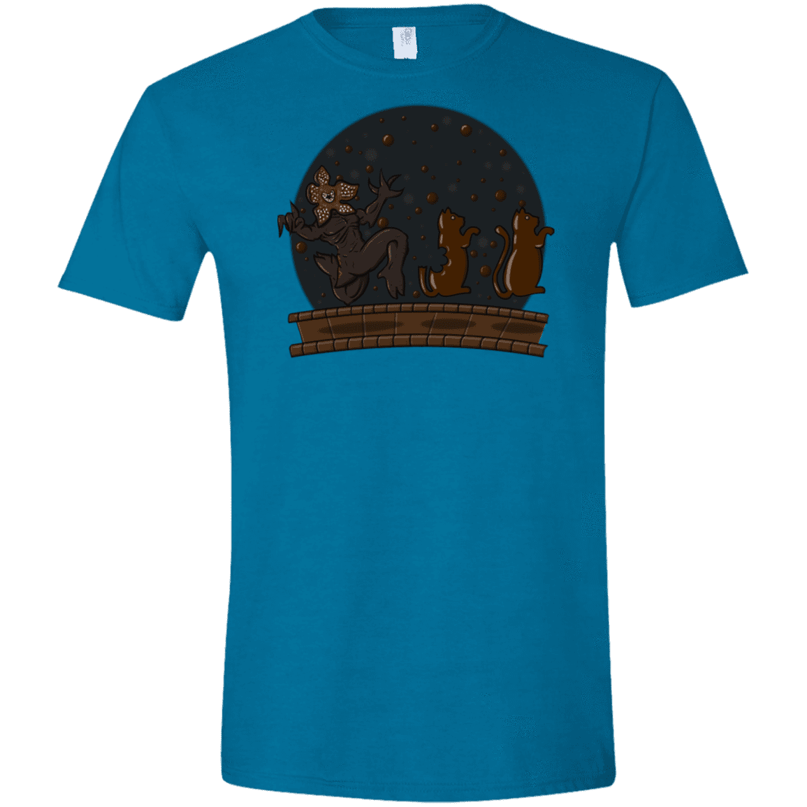 T-Shirts Antique Sapphire / S Demogorgon Chocolata Men's Semi-Fitted Softstyle