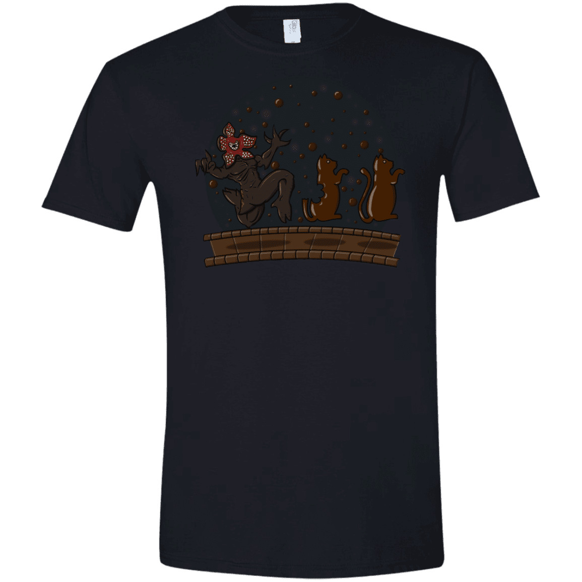 T-Shirts Black / X-Small Demogorgon Chocolata Men's Semi-Fitted Softstyle