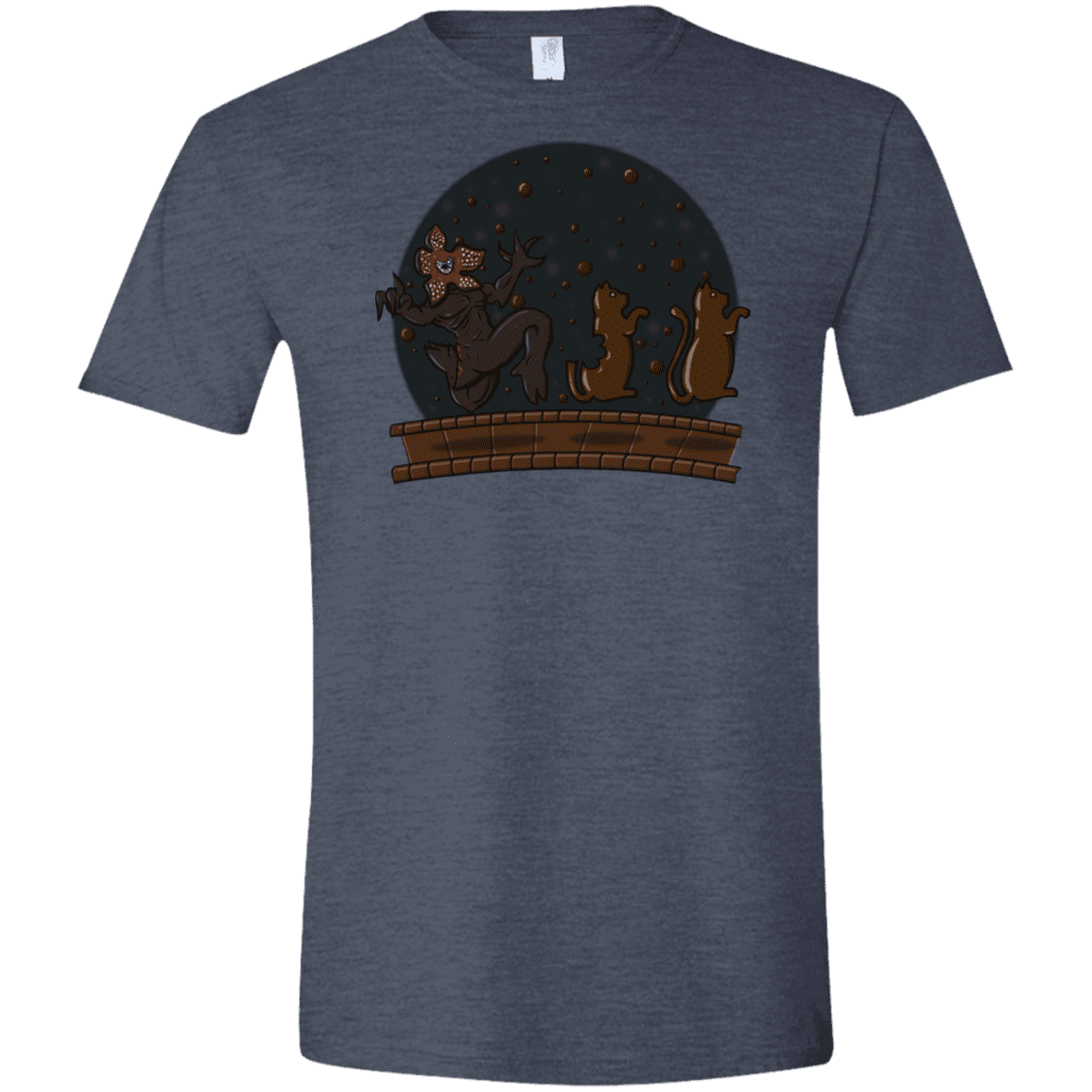 T-Shirts Heather Navy / S Demogorgon Chocolata Men's Semi-Fitted Softstyle