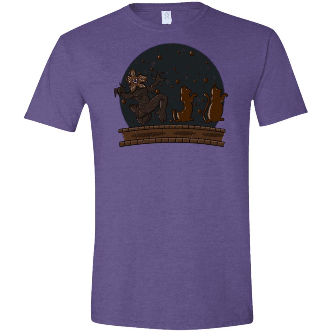 T-Shirts Heather Purple / S Demogorgon Chocolata Men's Semi-Fitted Softstyle