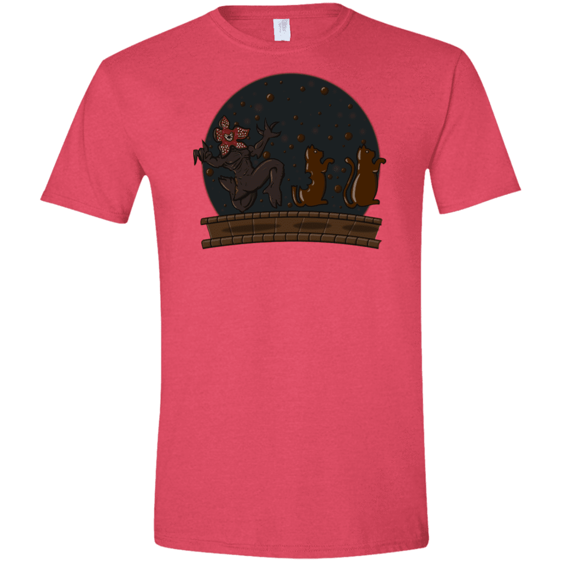 T-Shirts Heather Red / S Demogorgon Chocolata Men's Semi-Fitted Softstyle