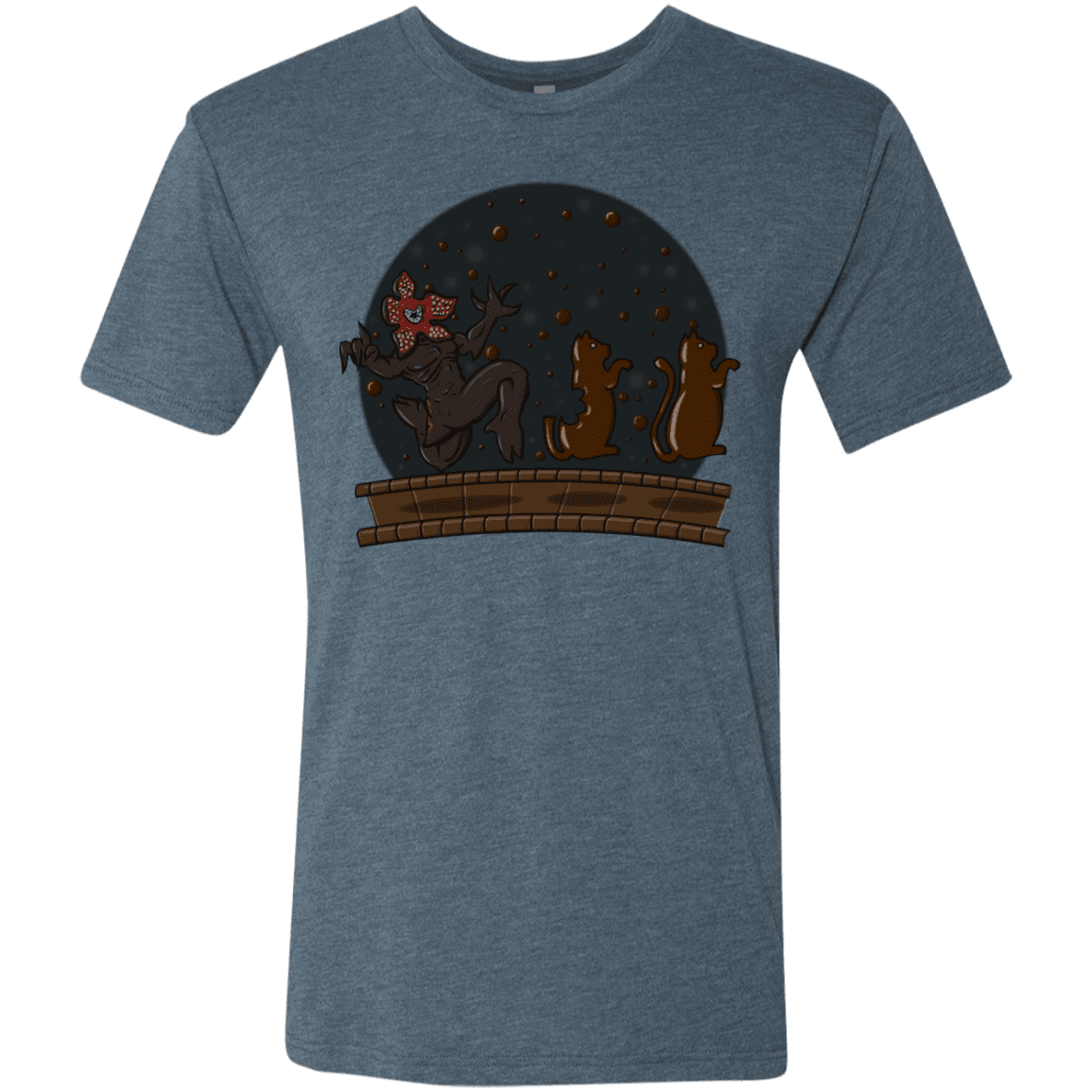 T-Shirts Indigo / S Demogorgon Chocolata Men's Triblend T-Shirt