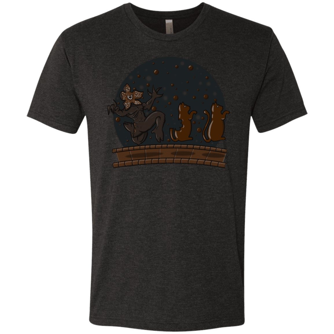 T-Shirts Vintage Black / S Demogorgon Chocolata Men's Triblend T-Shirt