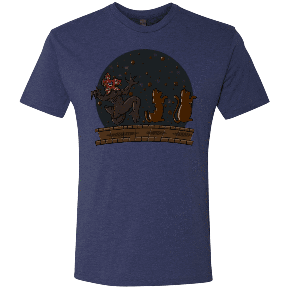 T-Shirts Vintage Navy / S Demogorgon Chocolata Men's Triblend T-Shirt