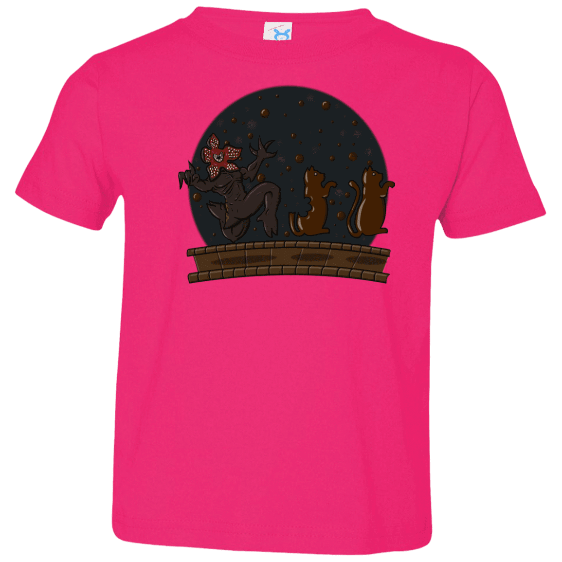 T-Shirts Hot Pink / 2T Demogorgon Chocolata Toddler Premium T-Shirt